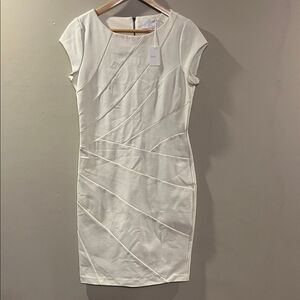 Dalia Cream Cap Sleeve Dress